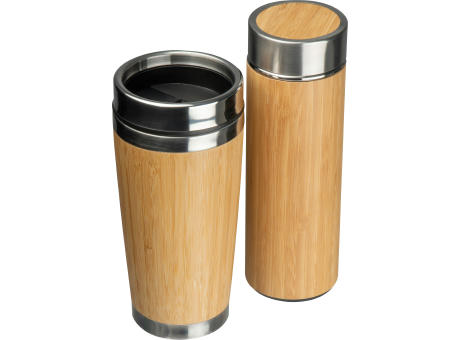 Product image Set aus Trinkbecher und Vakuum Trinkflasche bedrucken