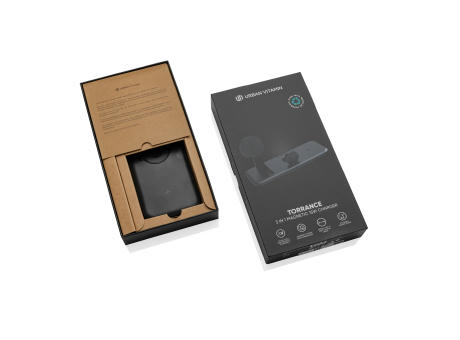 Urban Vitamin Torrance 3-in-1 15W-RCS-Magnetladegerät Werbeartikel