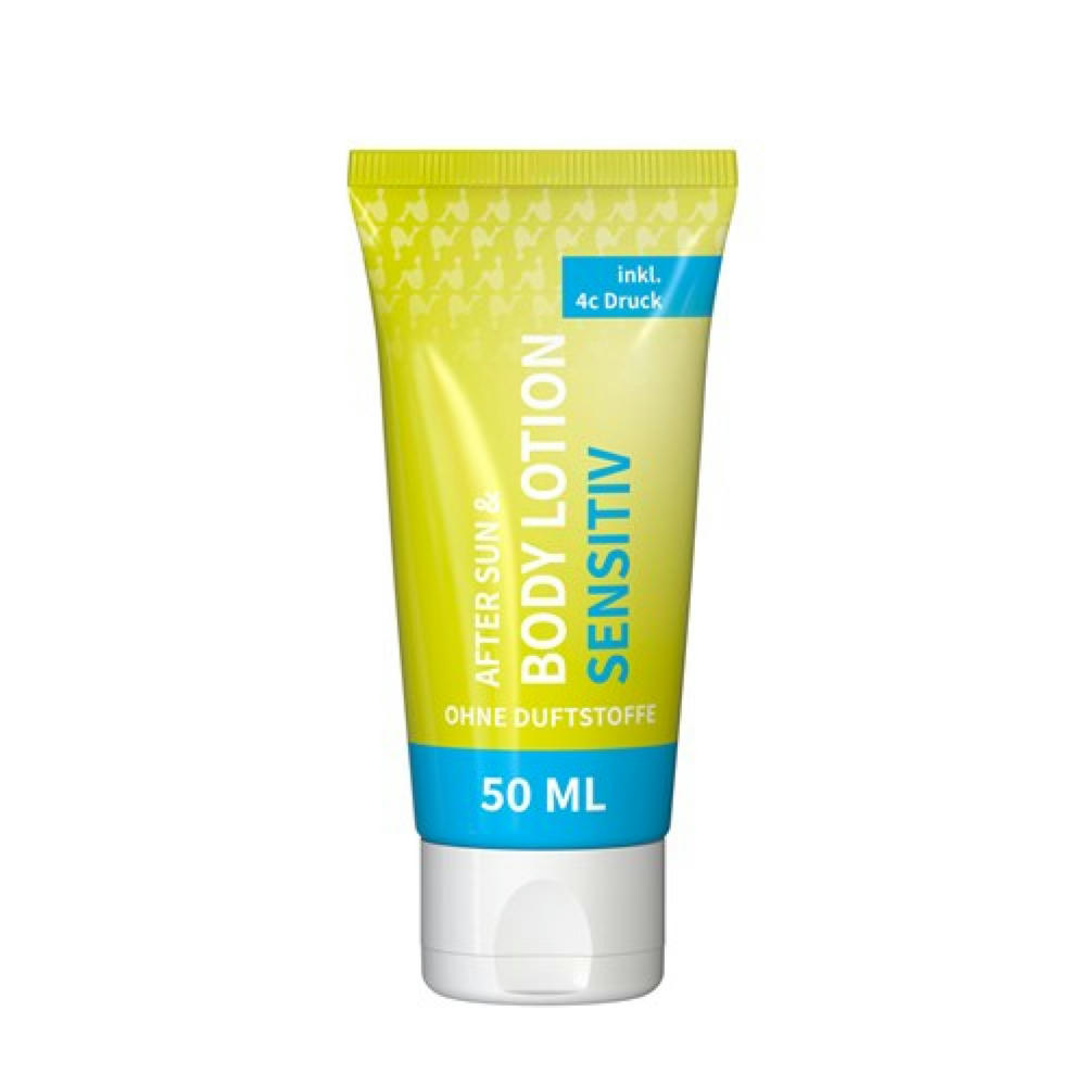 50 ml Tube - Body & After Sun Lotion (sensitiv) - FullbodyPrint Werbeartikel