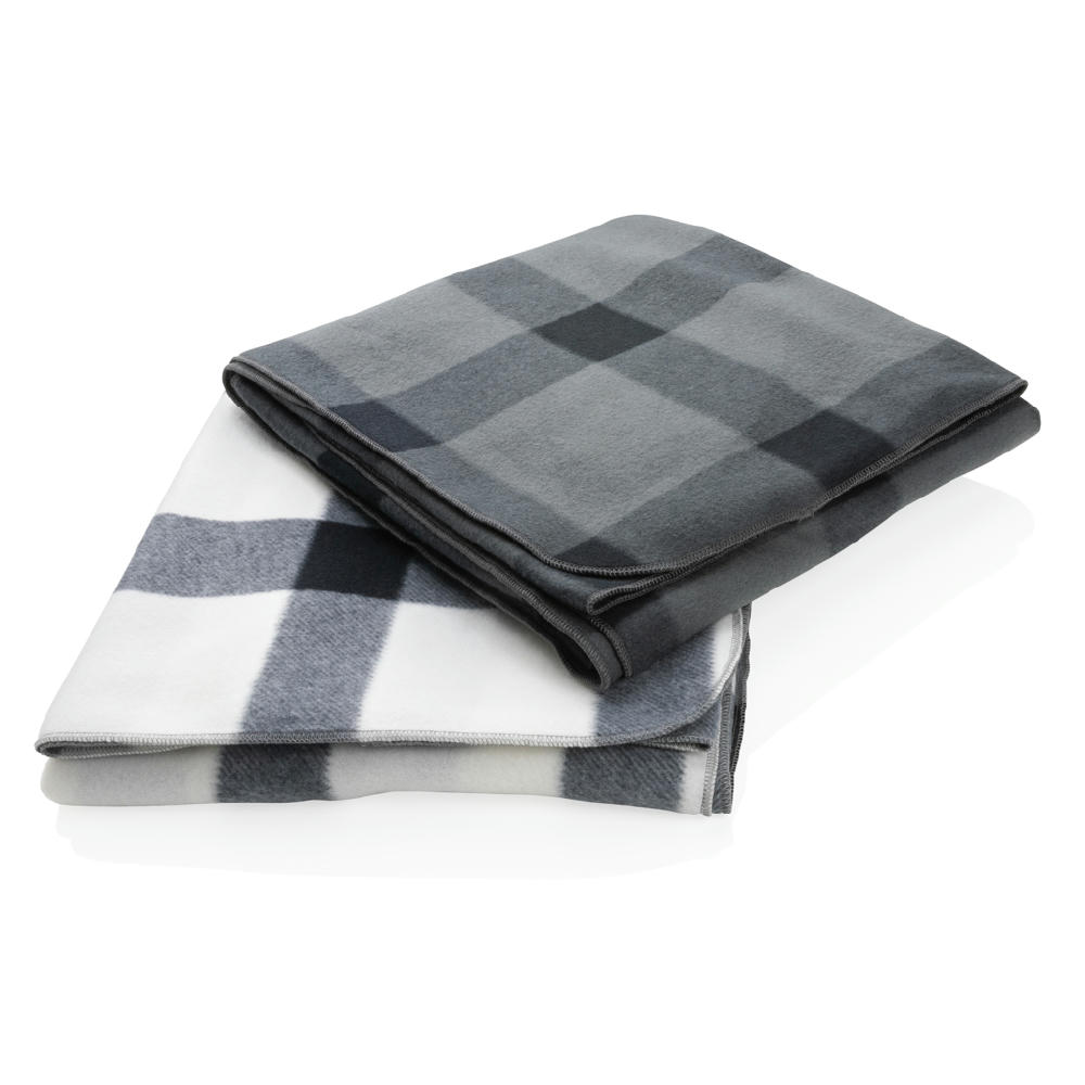 Product image Weiche karierte Fleece-Decke Werbeartikel