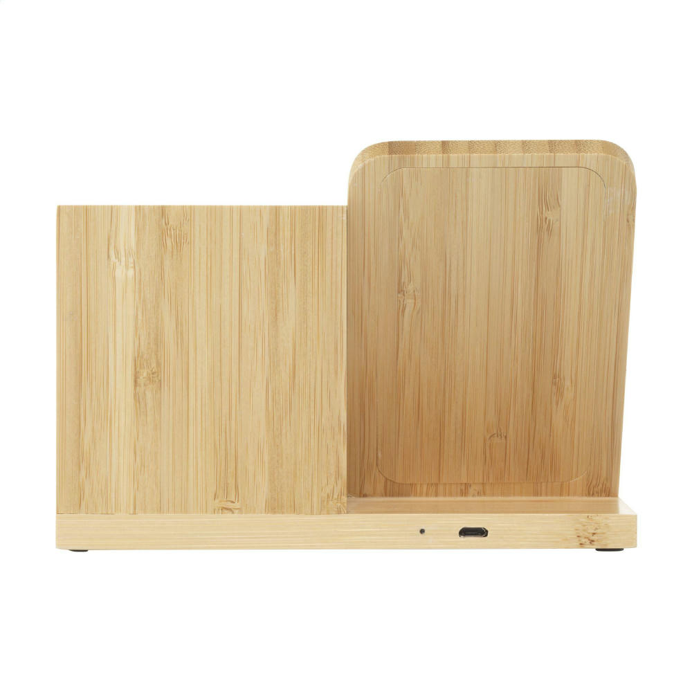 Bamboo Boss 15W Ladestation/Stifthalter Werbeartikel