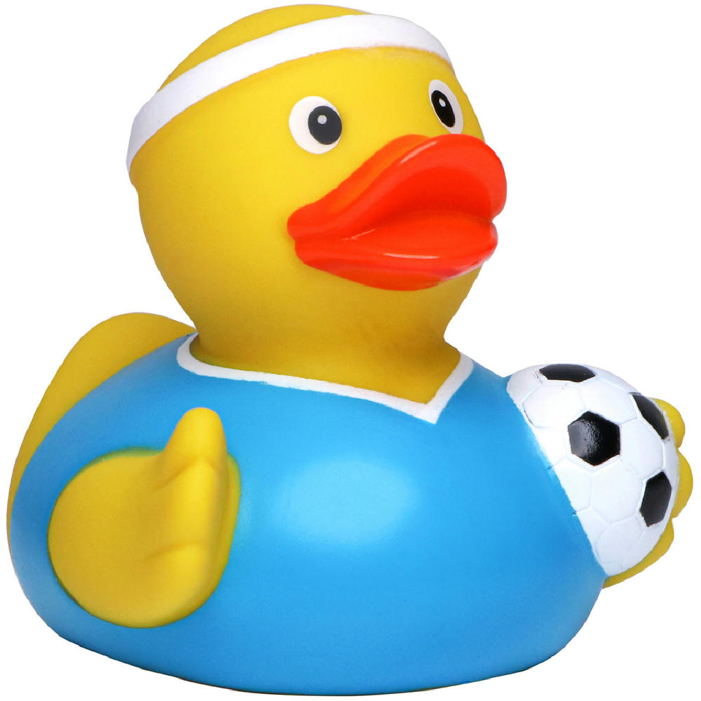 Product image Quietsche-Ente Fußballer Werbeartikel