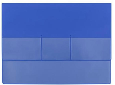 Product image CreativDesign® Wagenpapiertasche "Folie4" Normalfolie blau Werbeartikel