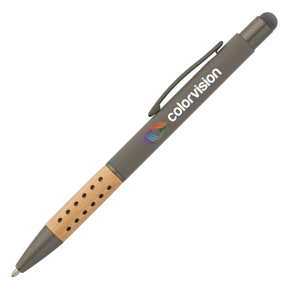 Bowie Bamboo Griff Kugelschreiber - m/Stylus Werbeartikel