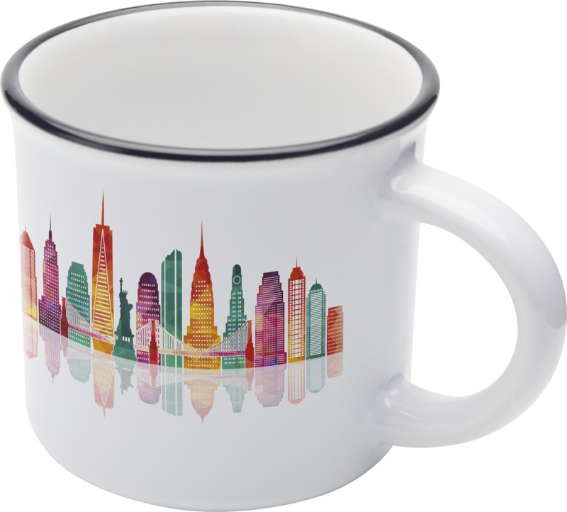 Bari 240 ml Sublimation Keramiktasse Bari 240 ml Sublimation Keramiktasse bedrucken – Fototasse mit Logo Druck für individuelle Werbeartikel
