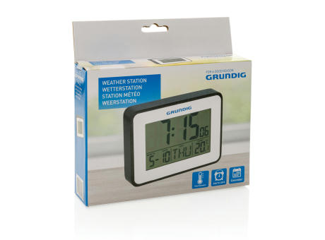 Grundig Thermometer, Wecker und Kalender Werbeartikel