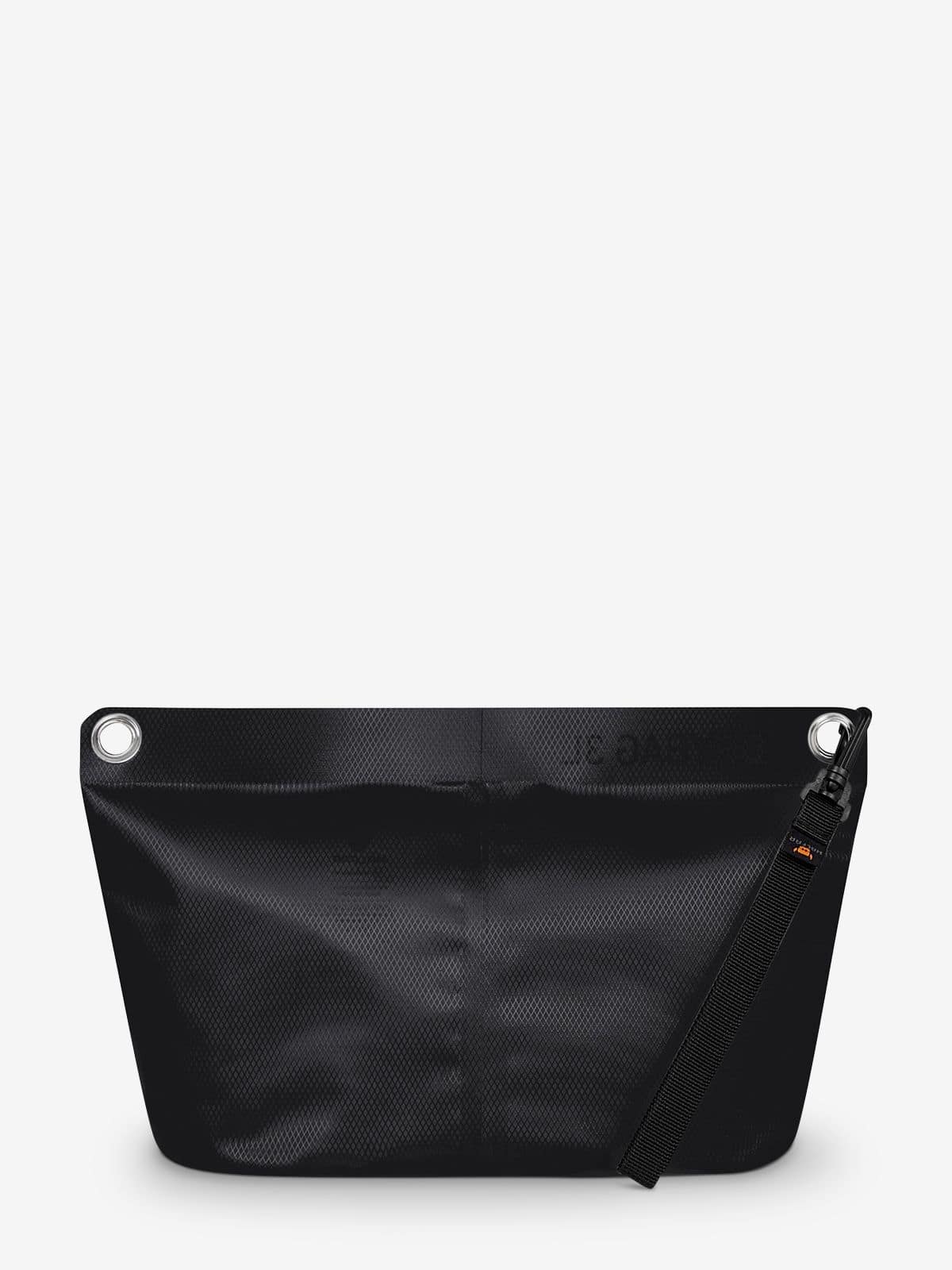 Halfar Drybag Tasche Schwarz – praktische wasserdichte Werbeartikel Tasche mit Reißverschluss