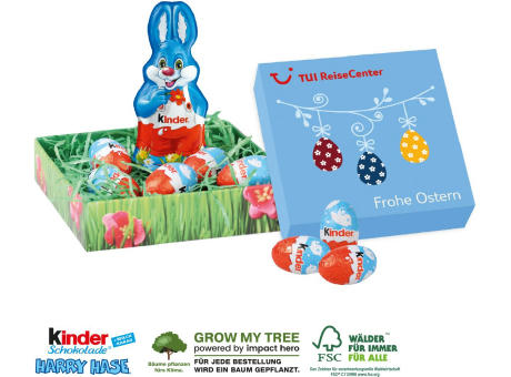 Product image OSTERNEST MIT KINDER SCHOKOLADE Werbeartikel