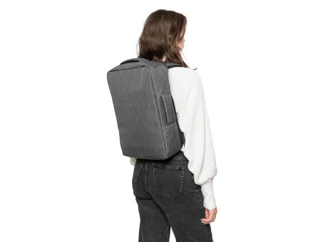 rPET (300D) Polyester Laptop-Rucksack Eulalia bedrucken