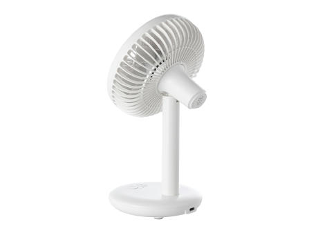Wiederaufladbarer Ventilator mit Licht REEVES-DESKSTREAM Werbeartikel