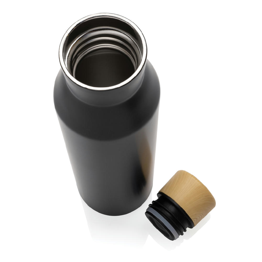 Gaia Vakuumflasche aus RCS recyceltem Stainless-Steel Werbeartikel