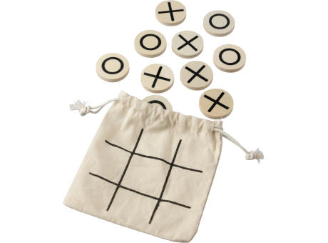 Natürliches Holz-Tic-Tac-Toe-Spiel Waltraud Werbeartikel