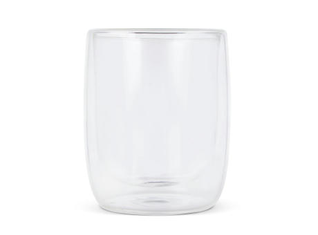 Doppelwandiges Kaffeeglas Marian 230 ml Werbeartikel