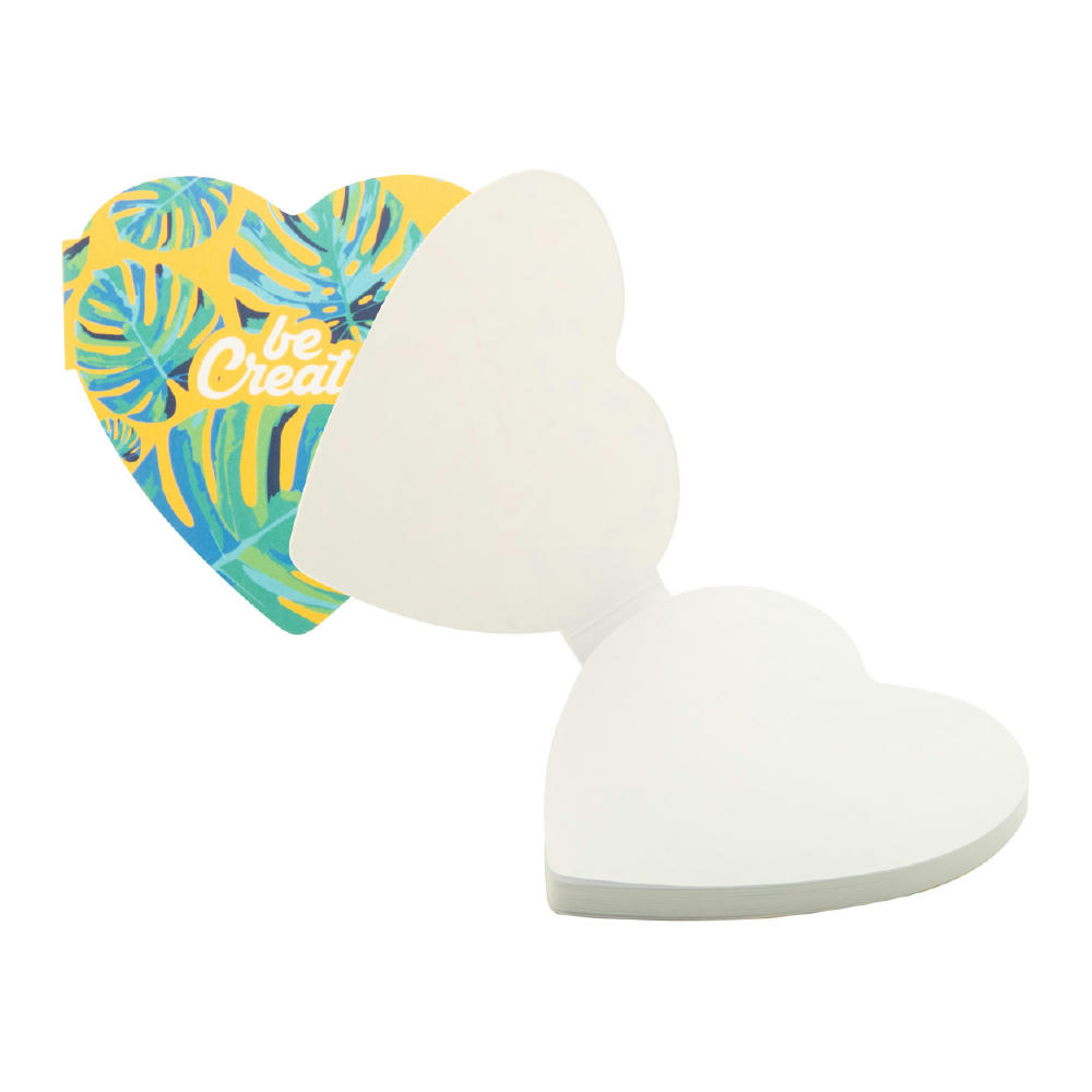 Product image Individuelle Haftnotizen CreaStick Heart Werbeartikel