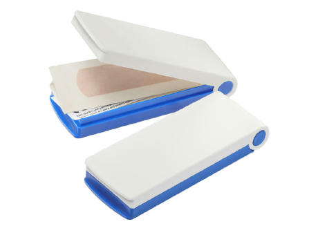 Deckel weiß, Unterteil blau