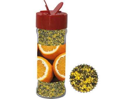 Product image Gewürzmischung Orangen-Pfeffer, ca. 45g, Glas mit Streuaufsatz Werbeartikel