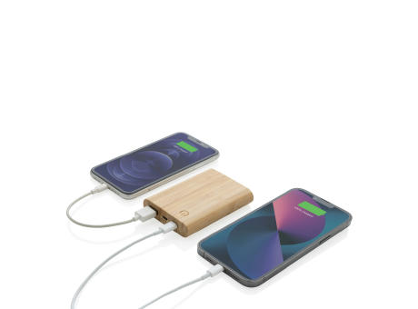 Product image 5.000mAh Bambus-Powerbank bedrucken