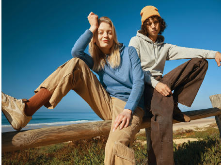 IQONIQ Torres ungefärbter Hoodie aus recycelter Baumwolle Werbeartikel