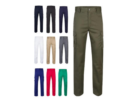 Product image VL LUGH. Multi-Pocket-Stretchhose (240 g/m²) aus Baumwolle (46 %), EME (38 %) und Polyester (16 %) Werbeartikel