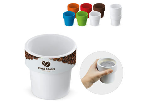 Heiß-aber-cool Kaffeebecher 240ml Werbeartikel