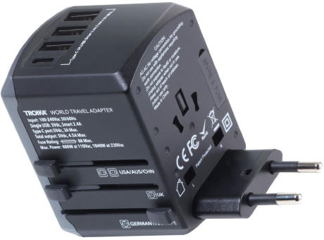 TROIKA Reiseadapter-Set TROIKA WORLD TRAVEL ADAPTER Werbeartikel