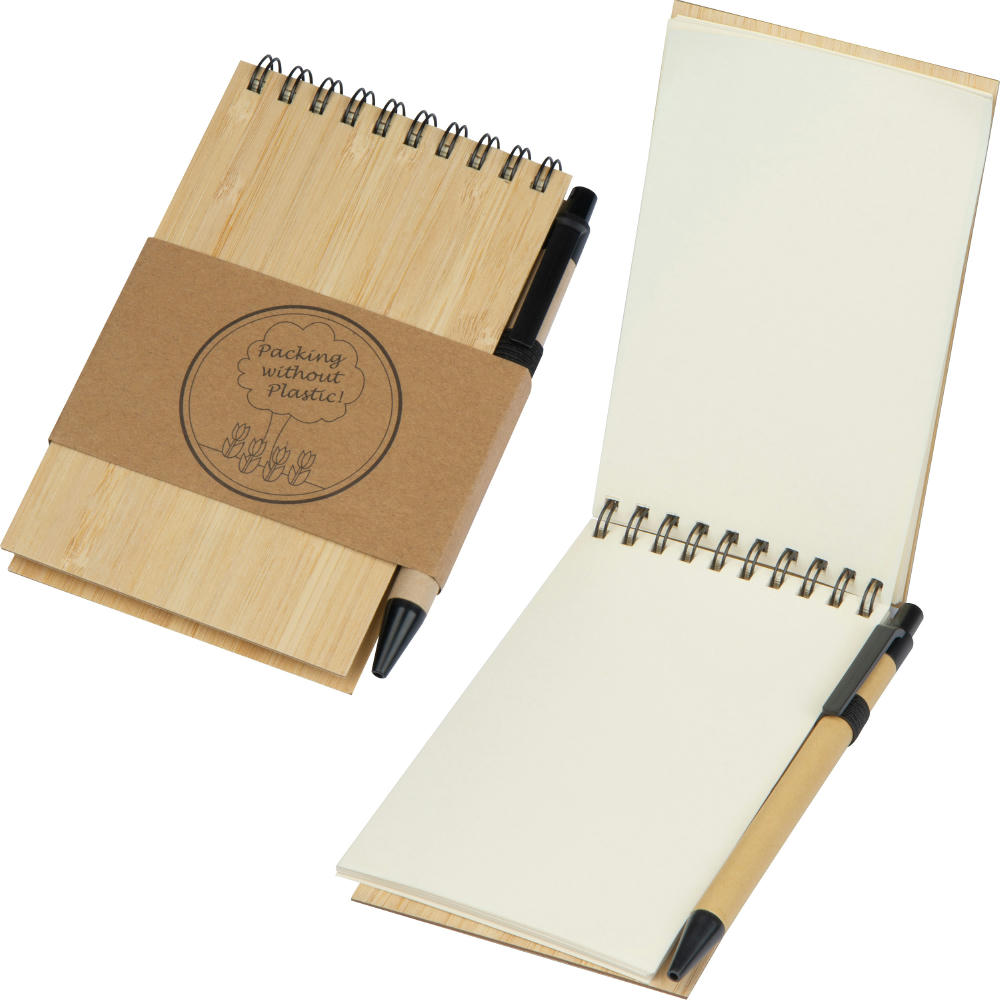 Product image Notizbuch mit Bambuscover Werbeartikel