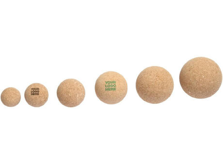 Massageball / Faszienball aus Kork, 5cm, "Made in Europe" Werbeartikel