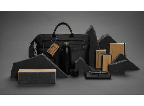 Swiss Peak 14" Laptoptasche aus GRS recyceltem PU bedrucken