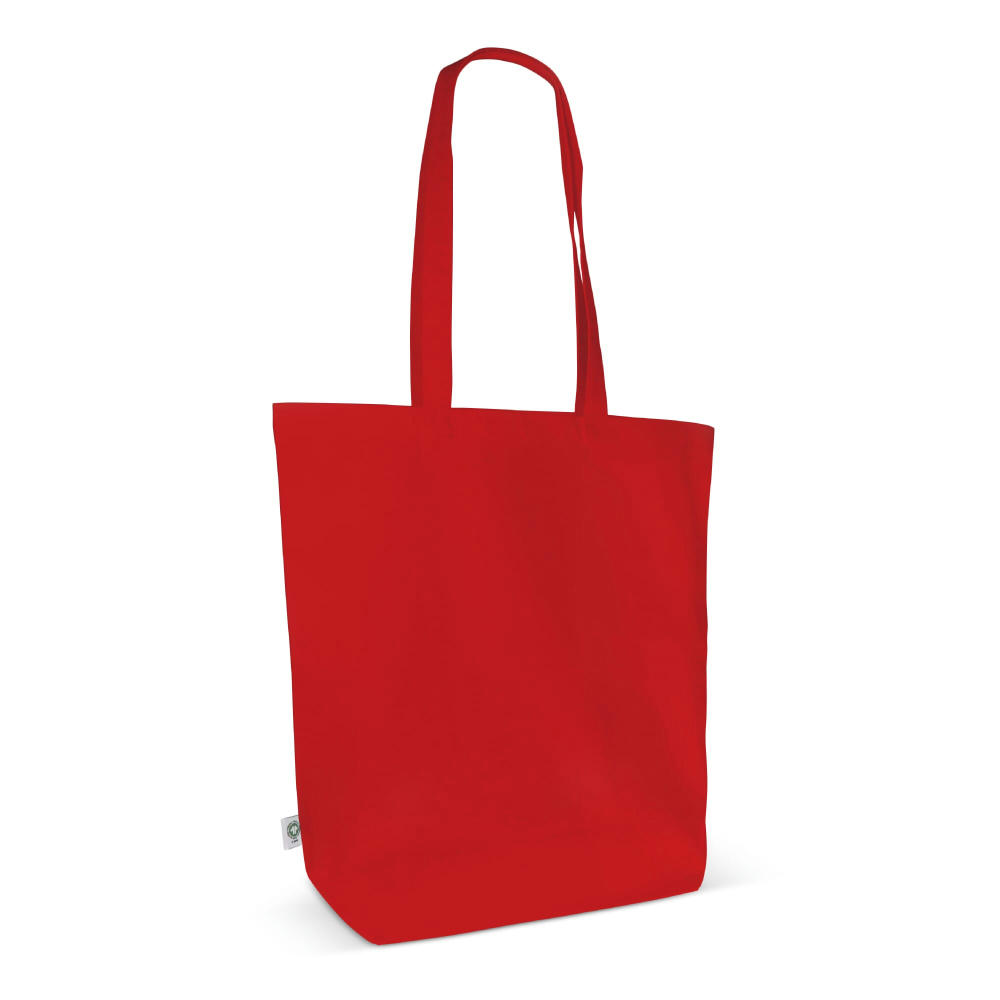 Einkaufstasche Bio-Baumwolle farbig lang 270g/m² 42x12x43 cm Werbeartikel