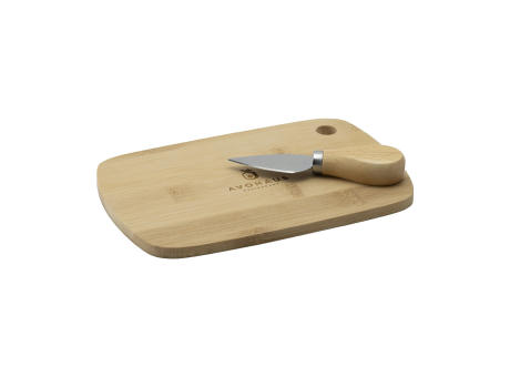 Bamboo Cheese Platter 2-pcs Werbeartikel