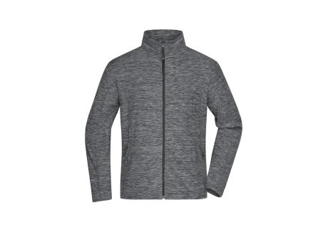 Men's Fleece Jacket - Fleecejacke in modischer Melange-Optik Werbeartikel