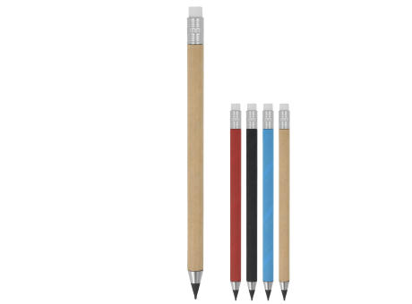 Product image Nachhaltiger Papierstift mit Radiergummi bedrucken