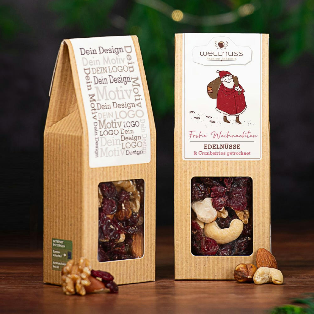 Product image Weihnachts Edition - Edelnüsse & Cranberries in der Faltschachtel Werbeartikel