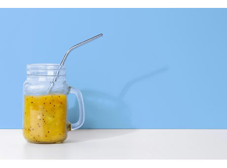 4er Set Strohhalme aus Edelstahl Rudy Werbeartikel