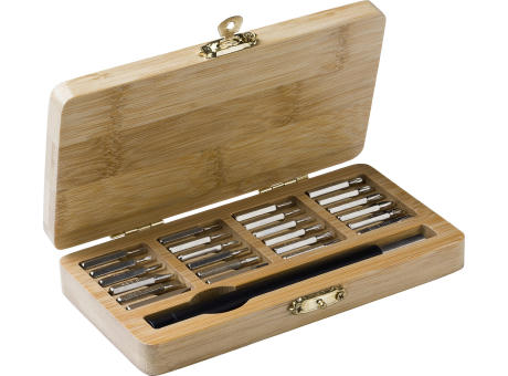 Product image Bambus-Werkzeugsatz Weide Werbeartikel