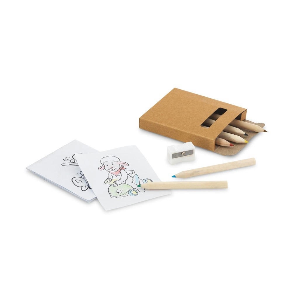 Product image ANIM. Malset in einer Papierschachtel Werbeartikel
