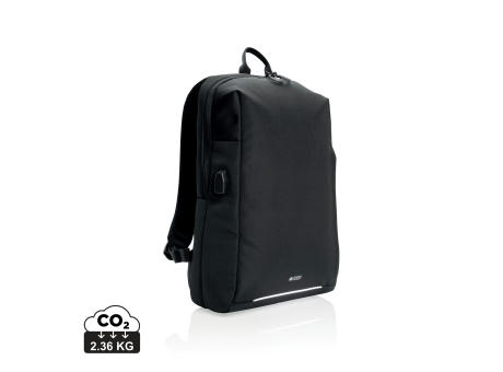 Swiss Peak AWARE™ RFID und USB A-Laptop-Rucksack bedrucken