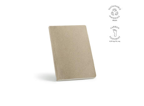 Poe Notizbuch A5 recy. Papier 80gsm 196 Seiten Werbeartikel