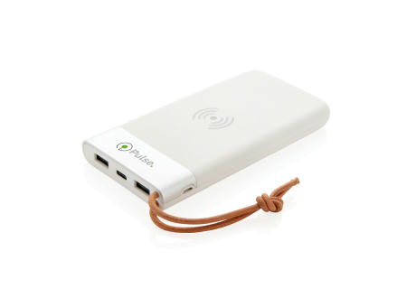 Aria 8.000 mAh 5W Wireless Charging Powerbank bedrucken