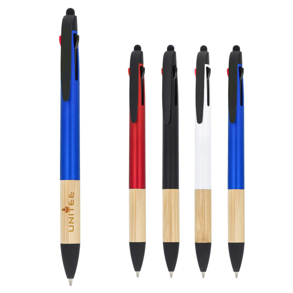 Product image 3-Farben-Stift mit Bambusgriff Werbeartikel