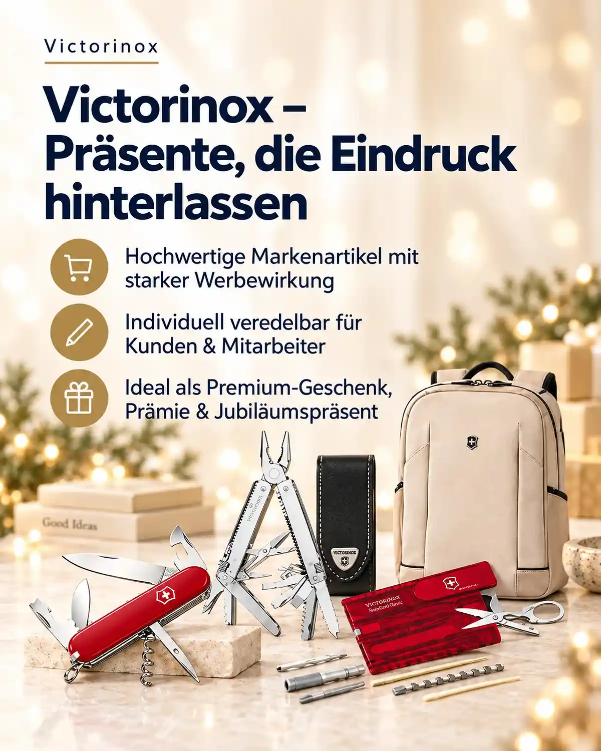 Victorinox Werbeartikel und Präsente mit Logo für Kunden und Mitarbeiter