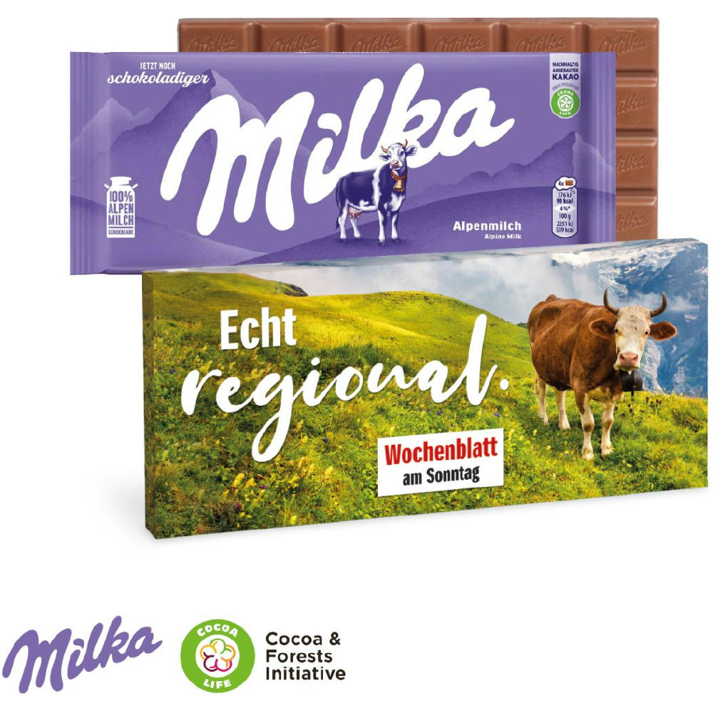 MILKA SCHOKOLADENTAFEL Werbeartikel