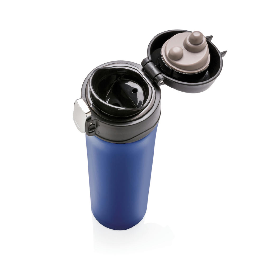 Easy Lock Vakuum-Flasche aus RCS recyceltem Stahl Werbeartikel