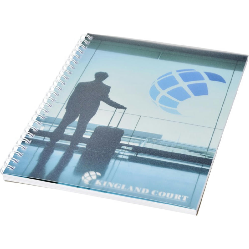 Product image Desk-Mate® A5 Notizbuch mit Kunststoff Cover und Spiralbindung Werbeartikel