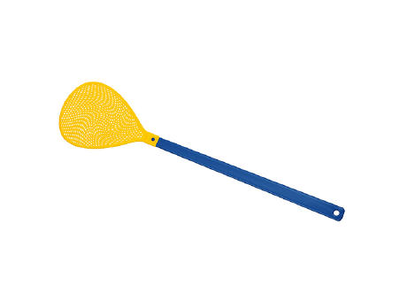 Griff blau, Klatsche gelb