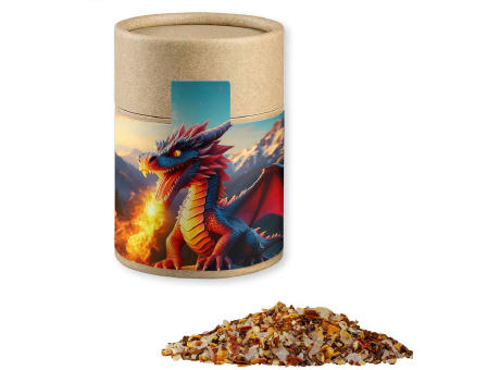 Product image Gewürzmischung Feuer und Flamme, ca. 75g, Kraftpapierdose Midi Werbeartikel