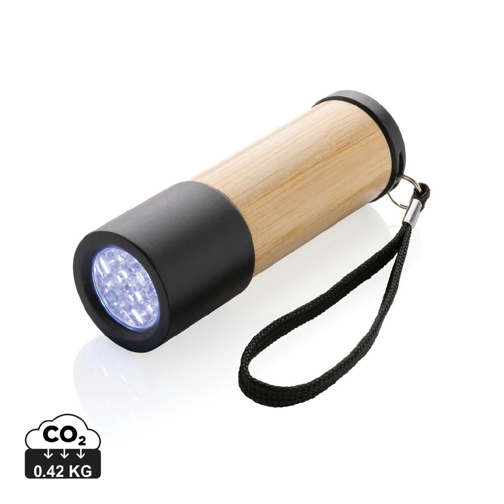 Product image Bambus- und RCS-Recyclingplastiktaschenlampe Werbeartikel
