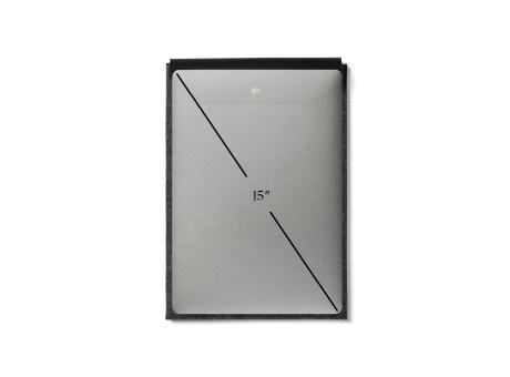 VINGA Albon 15" Laptop-Seeve aus GRS recyceltem Filz bedrucken