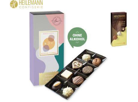 Product image Heilemann Pralinés Auslese im Schuber, 95 g, Inhalt: Heilmann Pralinés Auslese ohne Alkohol Werbeartikel