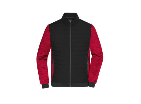 schwarz/rot (black/red-melange)